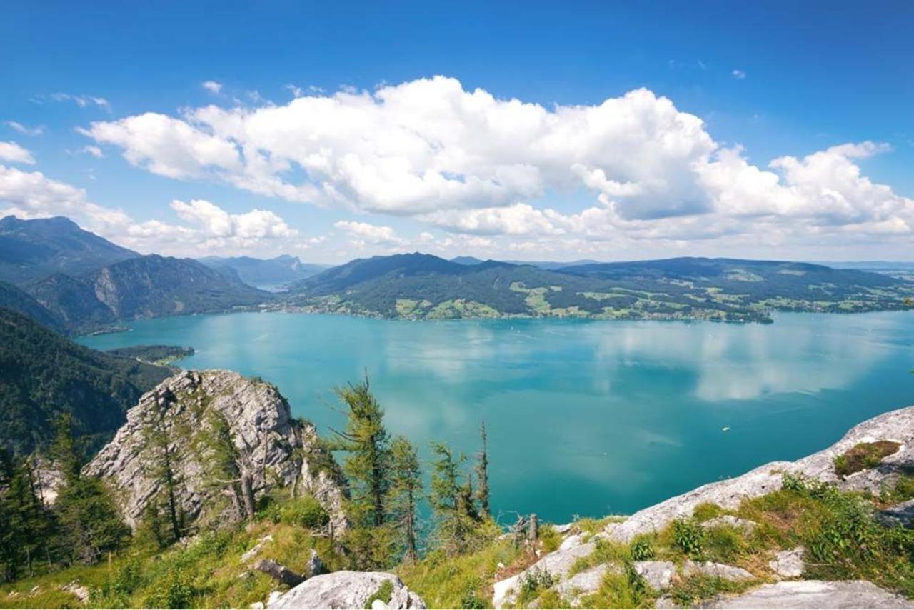 Fewo Atterseeperle - 80M2 Mit See- Und Gebirgsblick Щайнбах ам Атерзее Екстериор снимка